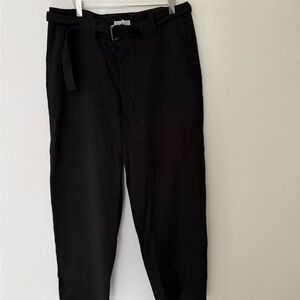 Lady White Co Jersey Belted Trousers